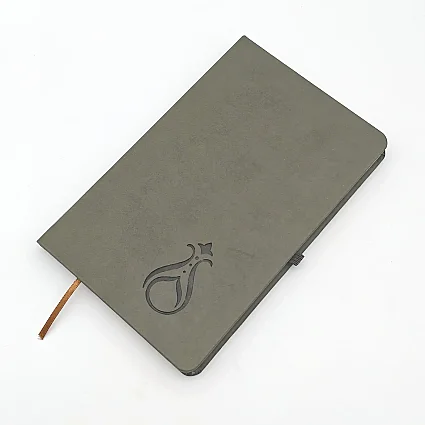 Termo Kapaklı Serhendi Logolu Çizgili Defter Füme Yeşil MZ1 (1)