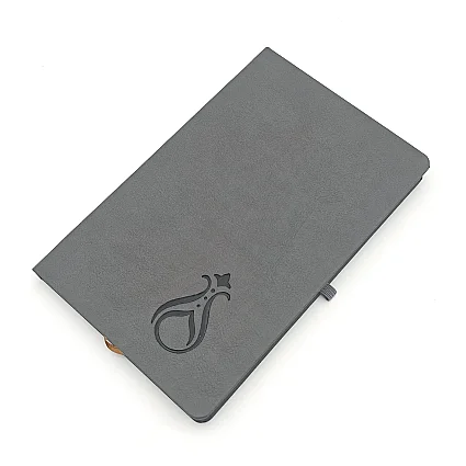 Termo Kapaklı Serhendi Logolu Çizgili Defter Gri MZ1 (1)