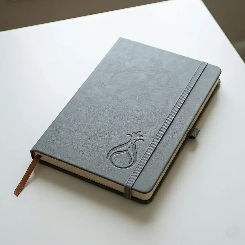 Termo Kapaklı Serhendi Logolu Çizgili Defter Gri MZ1 - 1