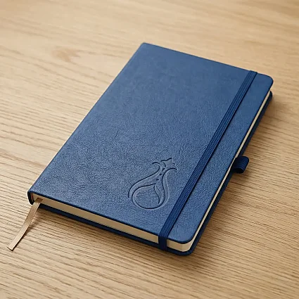 Termo Kapaklı Serhendi Logolu Çizgili Defter Lacivert MZ1