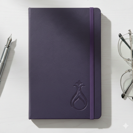 Termo Kapaklı Serhendi Logolu Çizgili Defter Mor MZ1 - Serhendi Logolu Ürünler