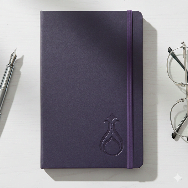 Termo Kapaklı Serhendi Logolu Çizgili Defter Mor MZ1 - 1