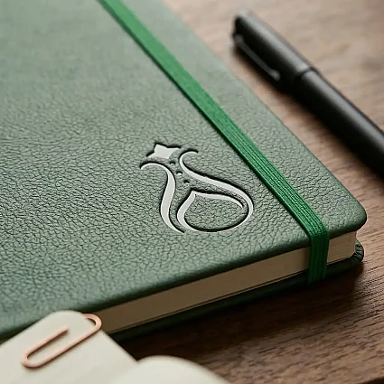 Termo Kapaklı Serhendi Logolu Çizgili Defter Yeşil MZ1 (1)