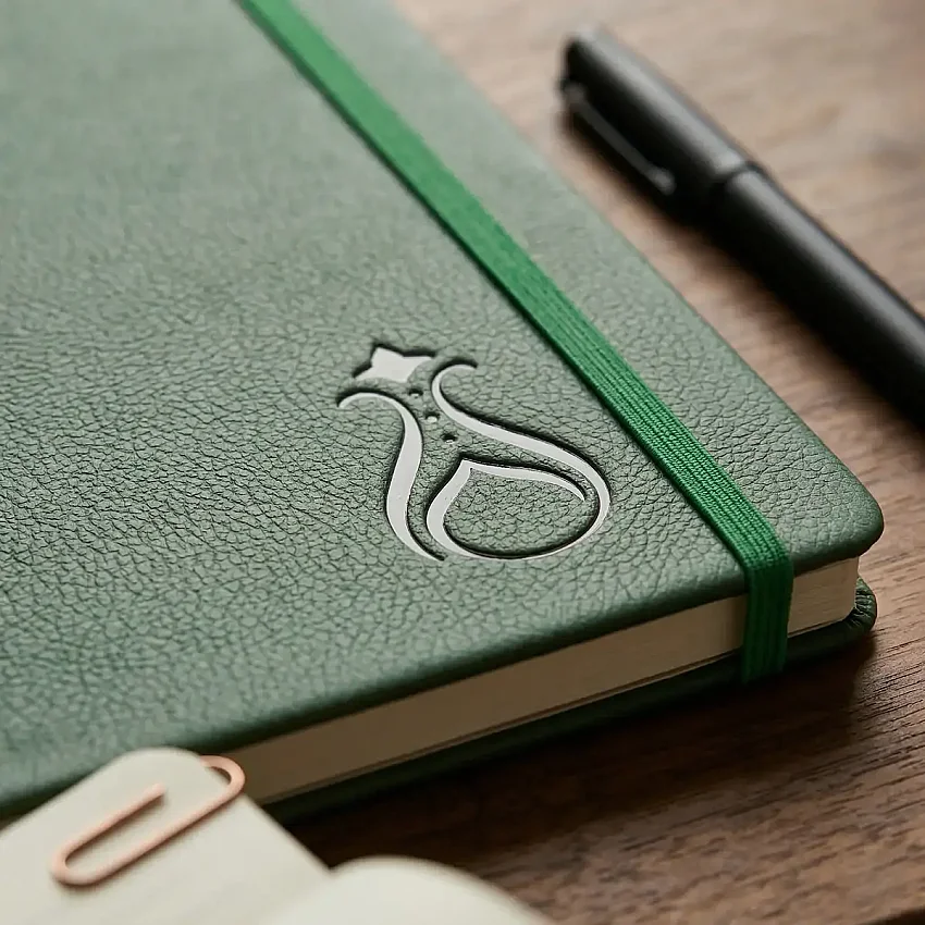 Termo Kapaklı Serhendi Logolu Çizgili Defter Yeşil MZ1 - 2