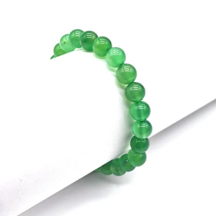 Yeşil Akik Doğal Taş Bileklik – 8 mm K7