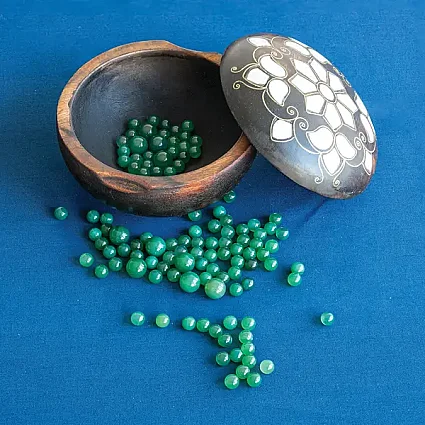 Yeşil Akik Hatme Taşı Küçük Boy 8 mm (1)