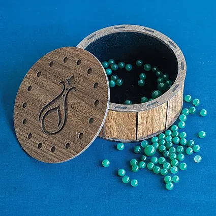 Yeşil Akik Hatme Taşı Küçük Boy 8 mm - 4