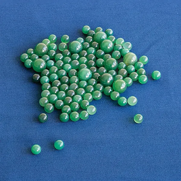 Yeşil Akik Hatme Taşı Küçük Boy 8 mm - 1