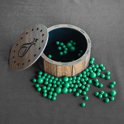 Yeşil Büyük Boy Hatme Taşı 10 mm - Epoksi Boyalı - Hacegan - Serhendi M2 - Logosuz Ürünler (1)