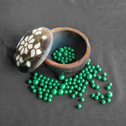 Yeşil Büyük Boy Hatme Taşı 10 mm - Epoksi Boyalı - Hacegan - Serhendi M2 - 3