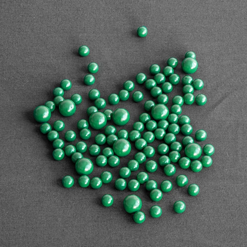 Yeşil Küçük Boy Hatme Taşı 8 mm - Epoksi Boyalı - Hacegan - Serhendi M1 - 1