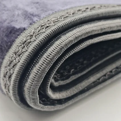 Yumuşak Peluş Seccade Kaymaz Taban 80x120 Mor M1 - 4