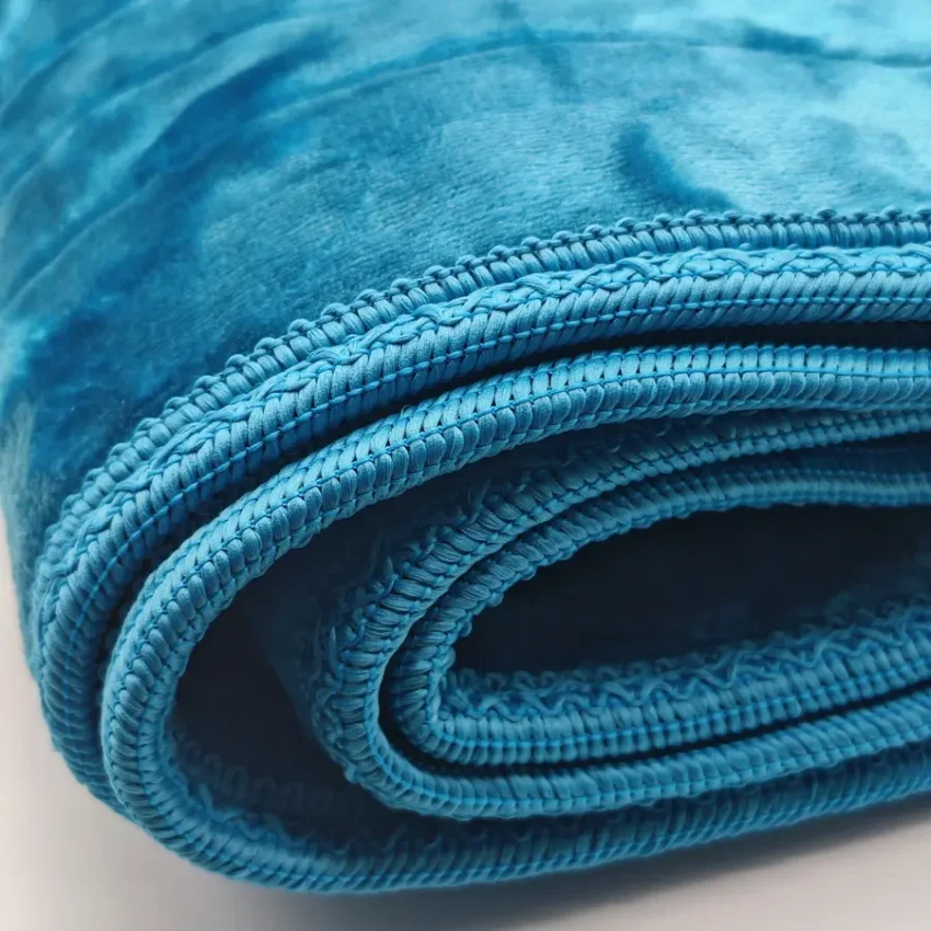 Yumuşak Peluş Seccade Kaymaz Taban 80x120 Petrol Mavi M1 - 4